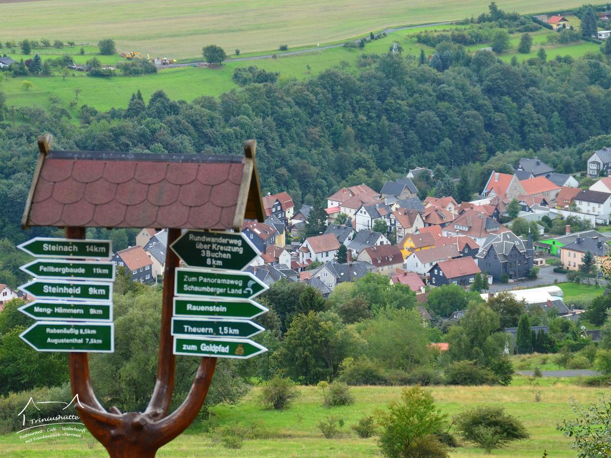 Die Triniushuette "Thueringens Schoenste Aussicht" Rauenstein Exterior foto